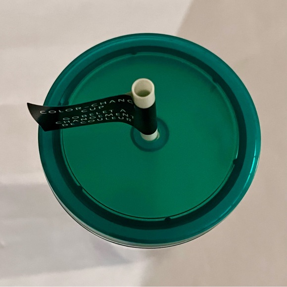 Starbucks Holiday 2022 Color-Change Siren Cold Cup with Straw Green/White 24oz - Picture 7 of 10